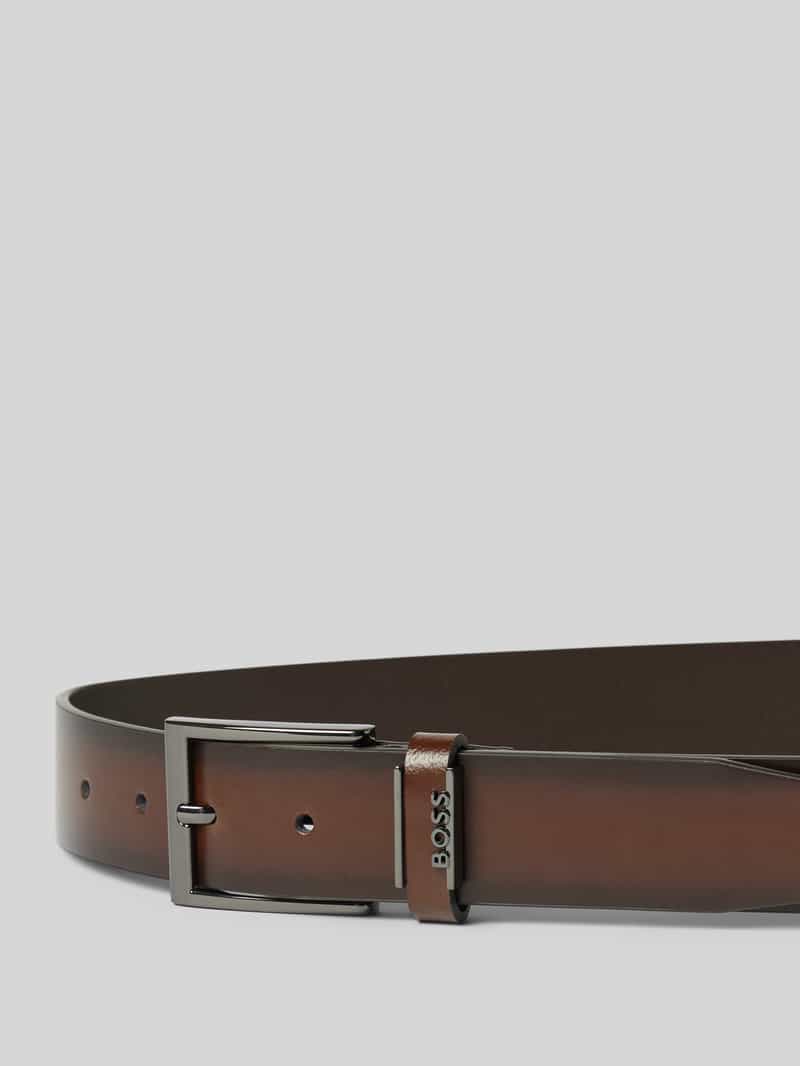 Boss Leren riem met doornsluiting model 'Cole-Ant'