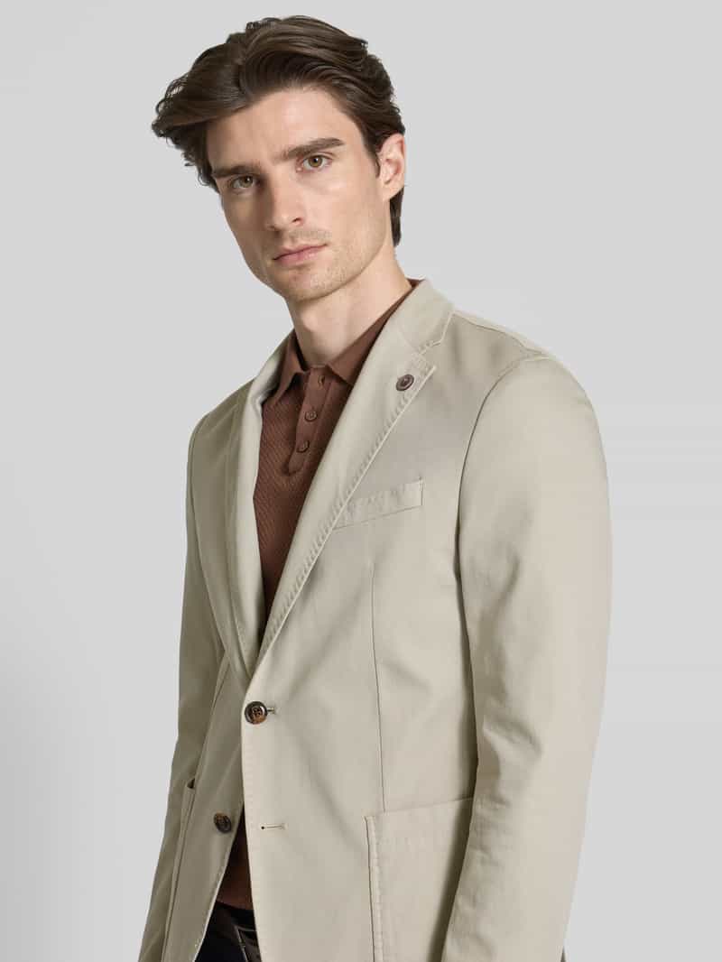 JOOP! Collection Slim fit 2-knoops colbert met reverskraag model 'Hoverest'