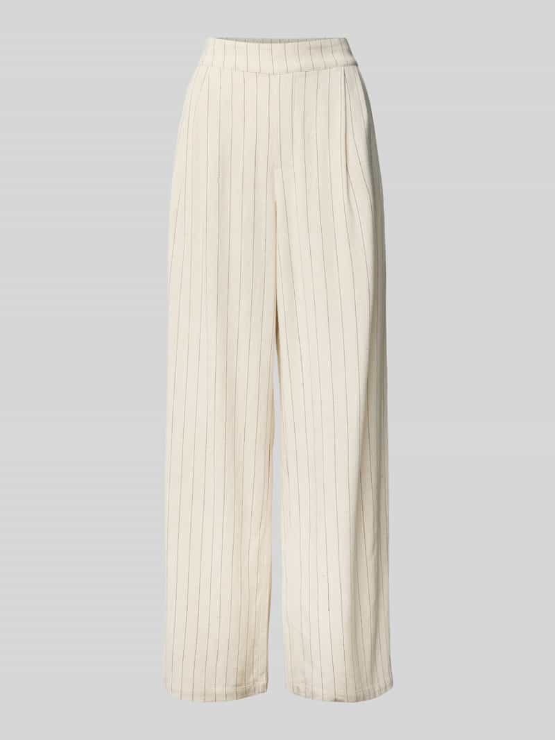 Jake*s Casual Wide leg stoffen broek met bandplooien