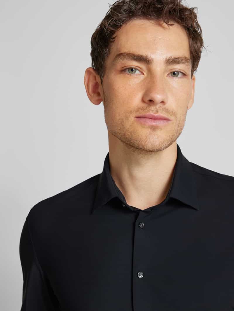 Jake*s Slim fit zakelijk overhemd met stretch