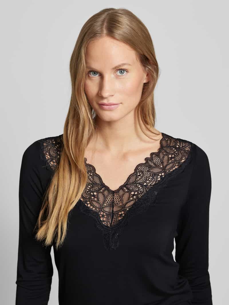Soyaconcept Shirt met lange mouwen en kant model 'Marica'