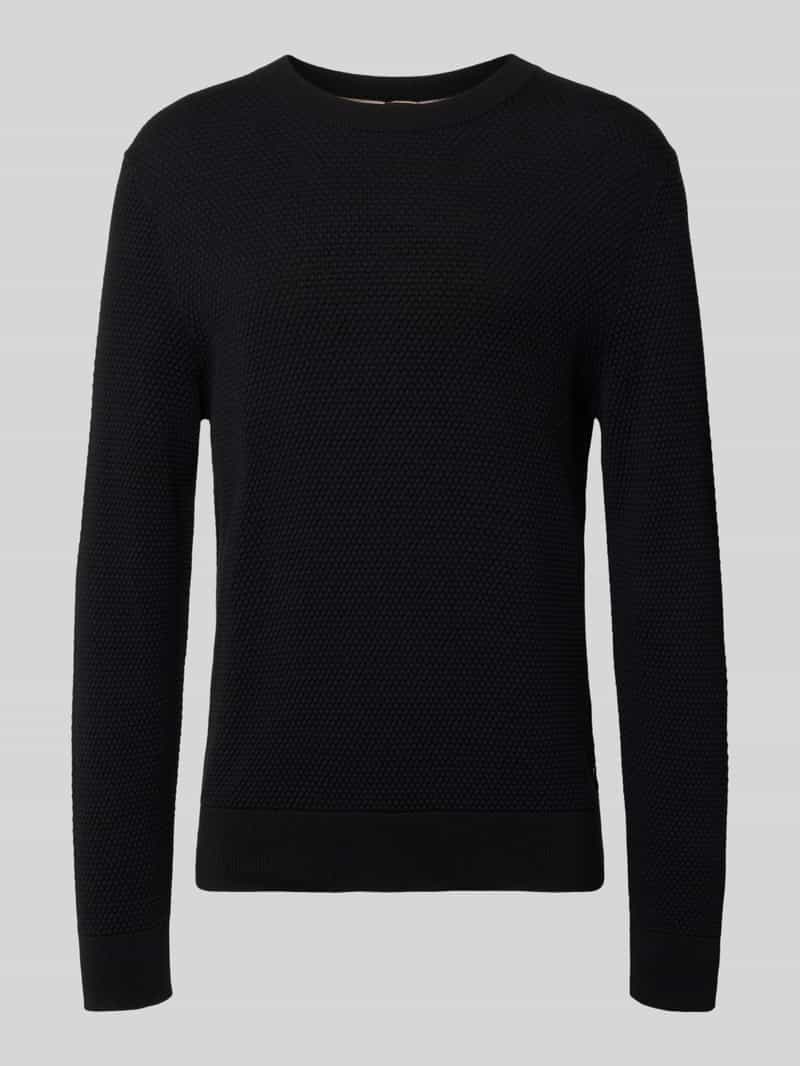 Boss Regular fit pullover van zuivere katoen model 'Lalex'