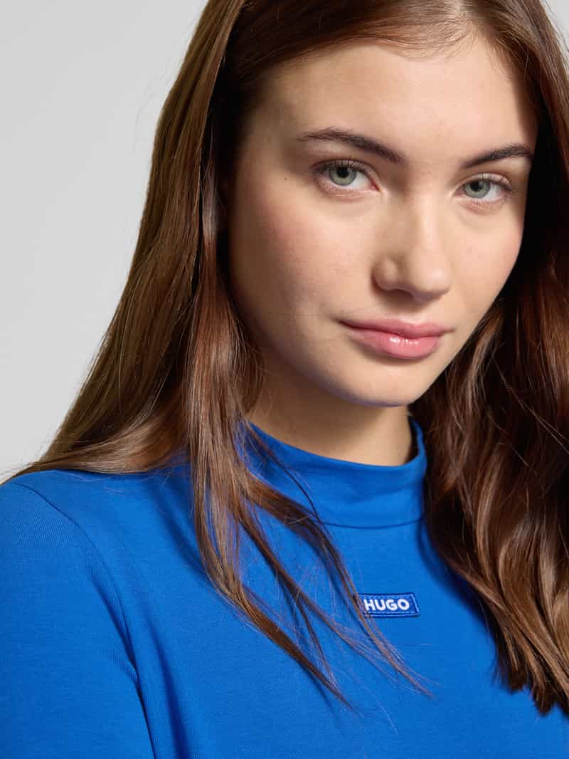 Hugo Blue Mini-jurk met labelbadge model 'Nilla'