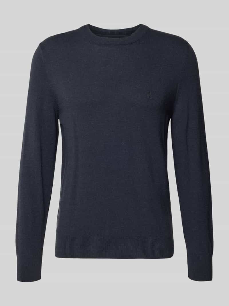 Marc O'Polo Regular fit pullover van katoenmix met scheerwol
