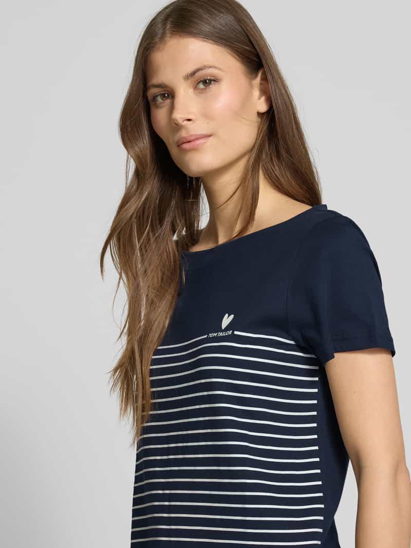Tom Tailor Regular fit T-shirt van puur katoen