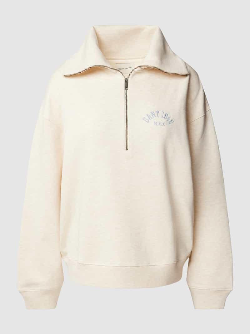 Gant Sweatshirt met opstaande kraag