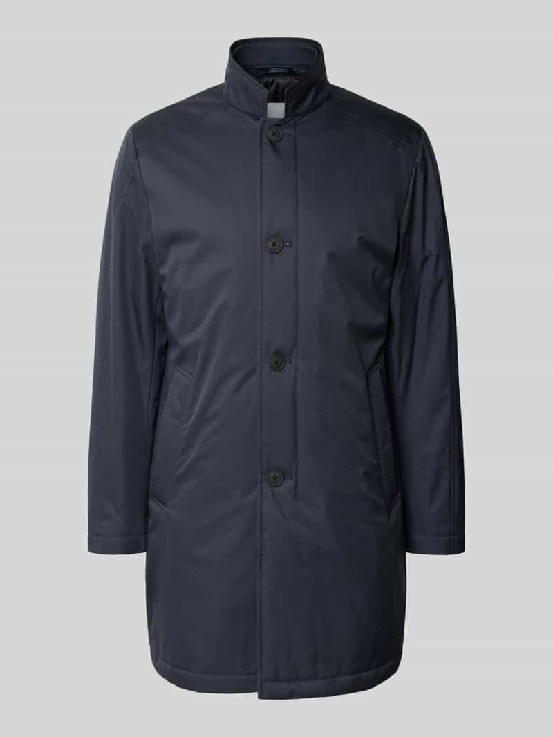 Roy Robson Nylon jas met opstaande kraag en steekzakken