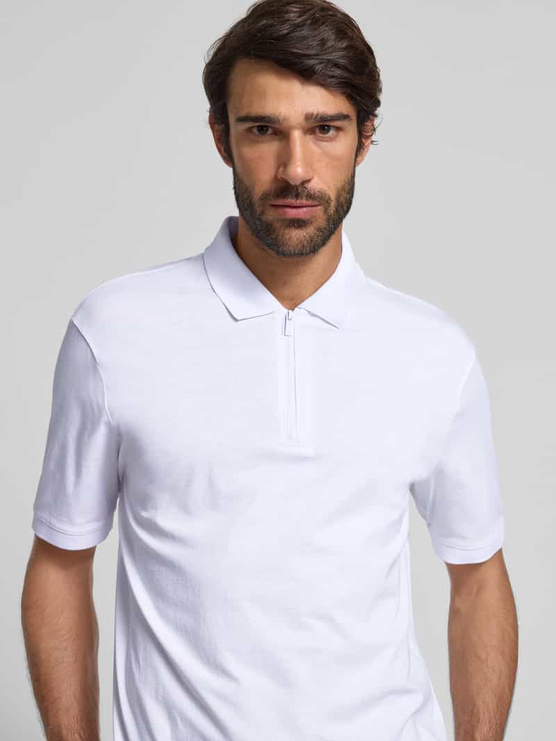 Armani Exchange Poloshirt met korte ritssluiting