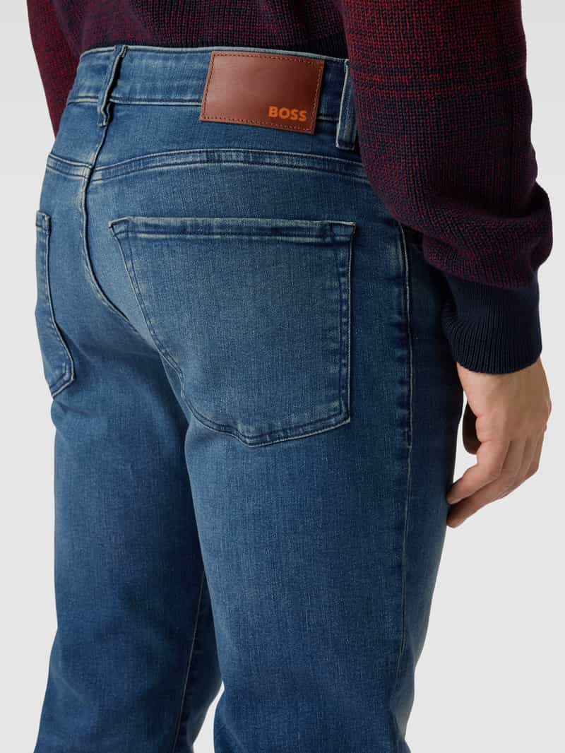 Boss Orange Regular fit jeans met labelapplicatie model 'Re.Maine'