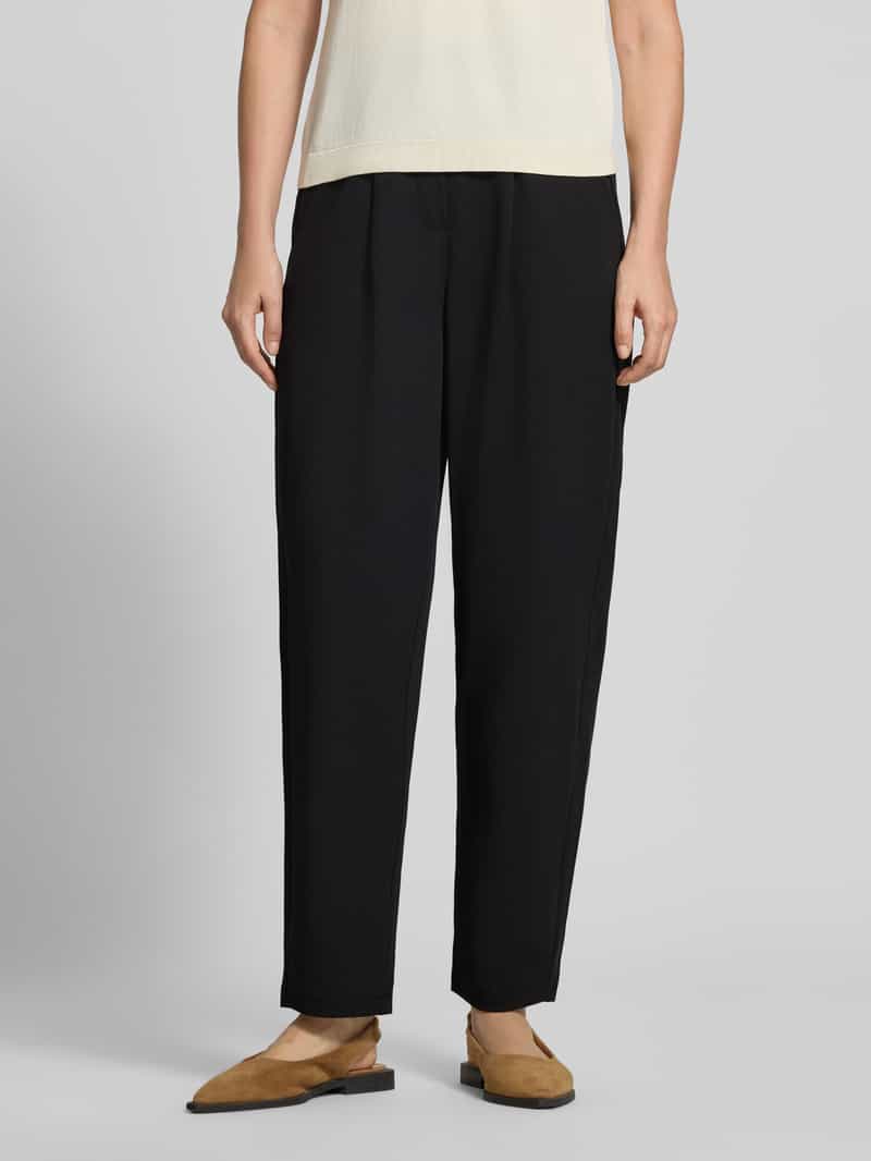 Soyaconcept relaxed fit pantalon met bandplooien model 'SC-SIHAM 103'