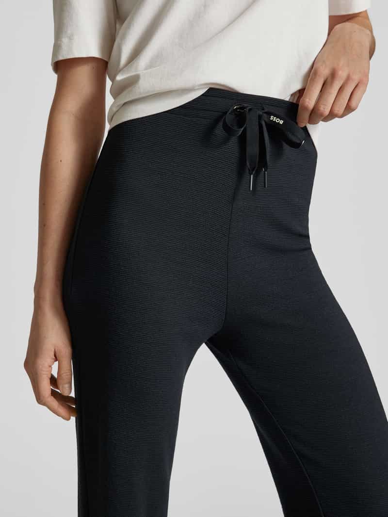 Boss Straight leg sweatpants met structuurmotief model 'OTTOMAN'