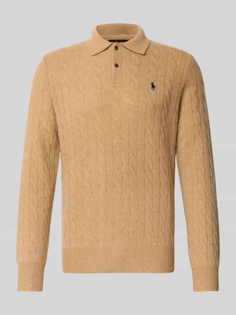 Polo Ralph Lauren Regular fit gebreide pullover van een mix van wol en kasjmier