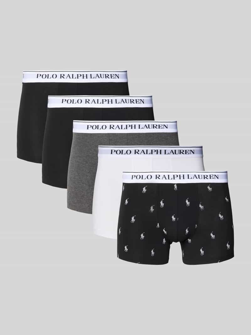 Polo Ralph Lauren Underwear Boxershort met elastische band met logo in een set van 5 stuks