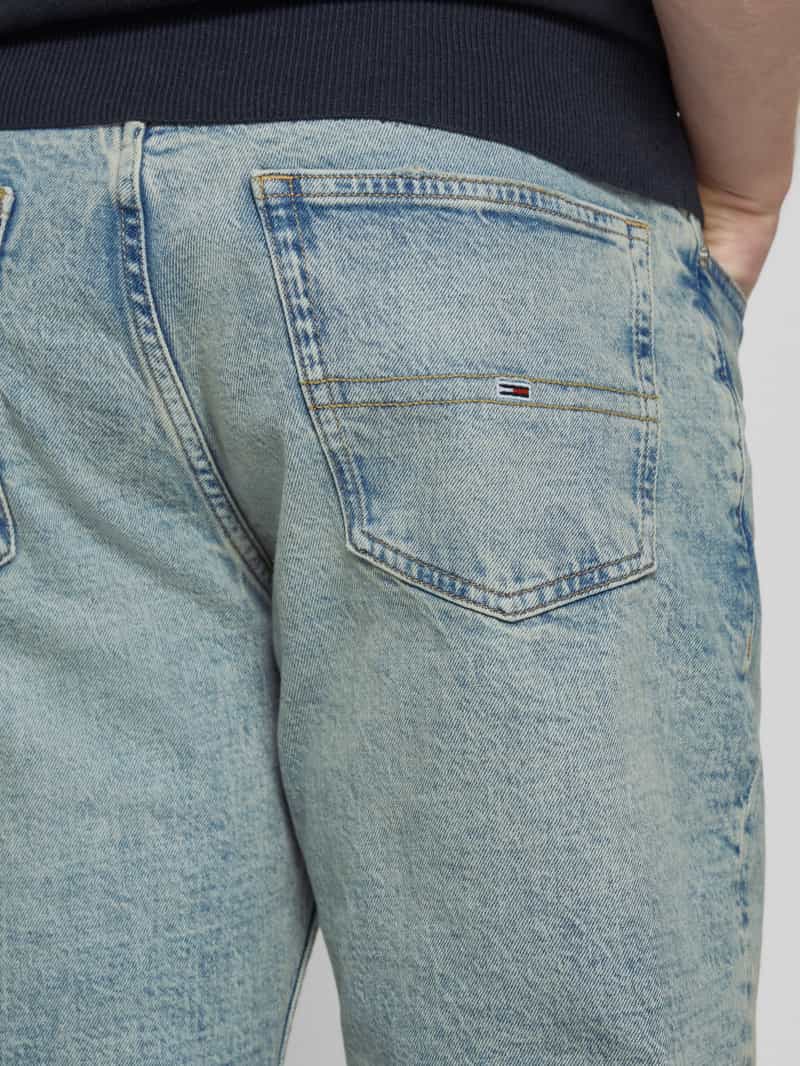 Tommy Jeans Slim fit jeans van katoenmix met logostitching model 'RYAN'