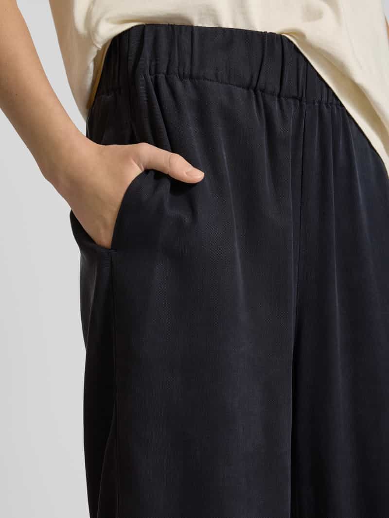 Marc O'Polo DENIM Wide leg stoffen broek met verkort model