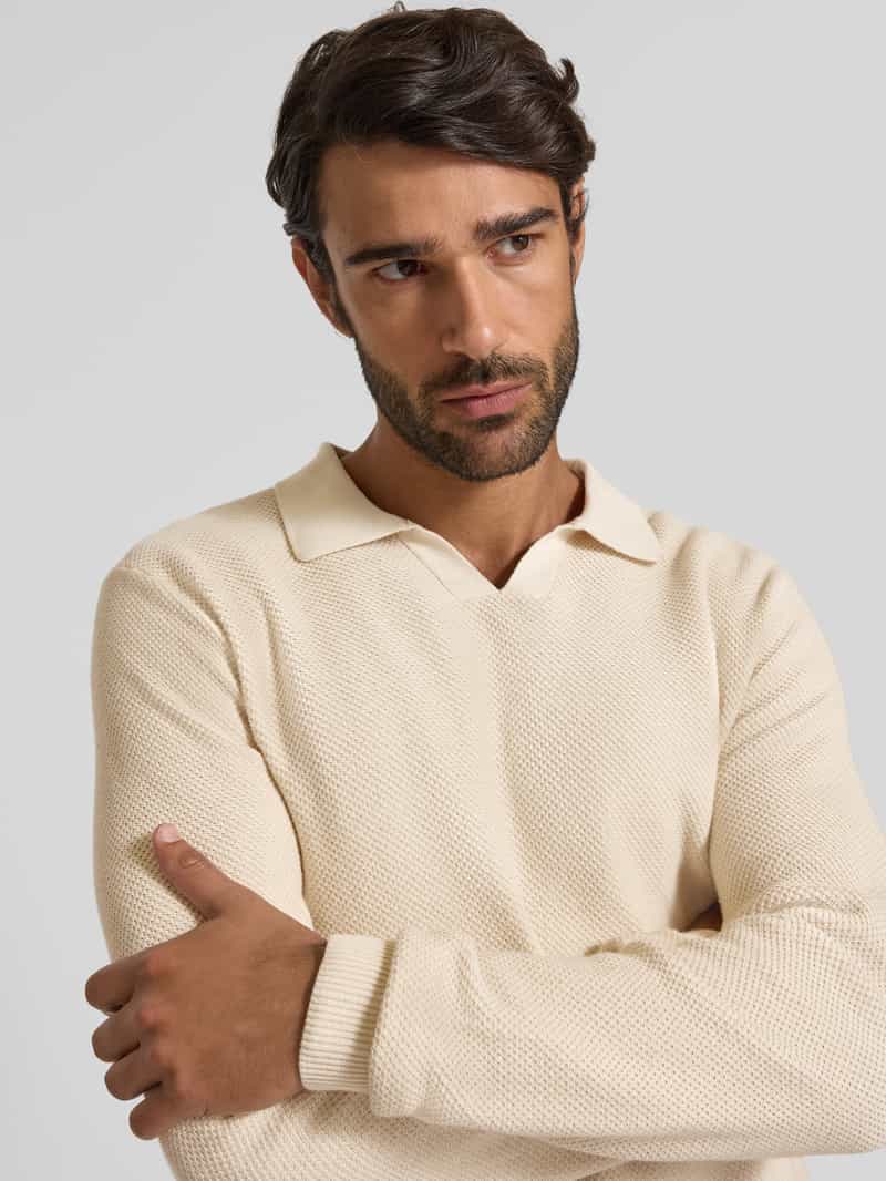 Jack & Jones Premium Gebreide pullover met ribboorden model 'EASTON'