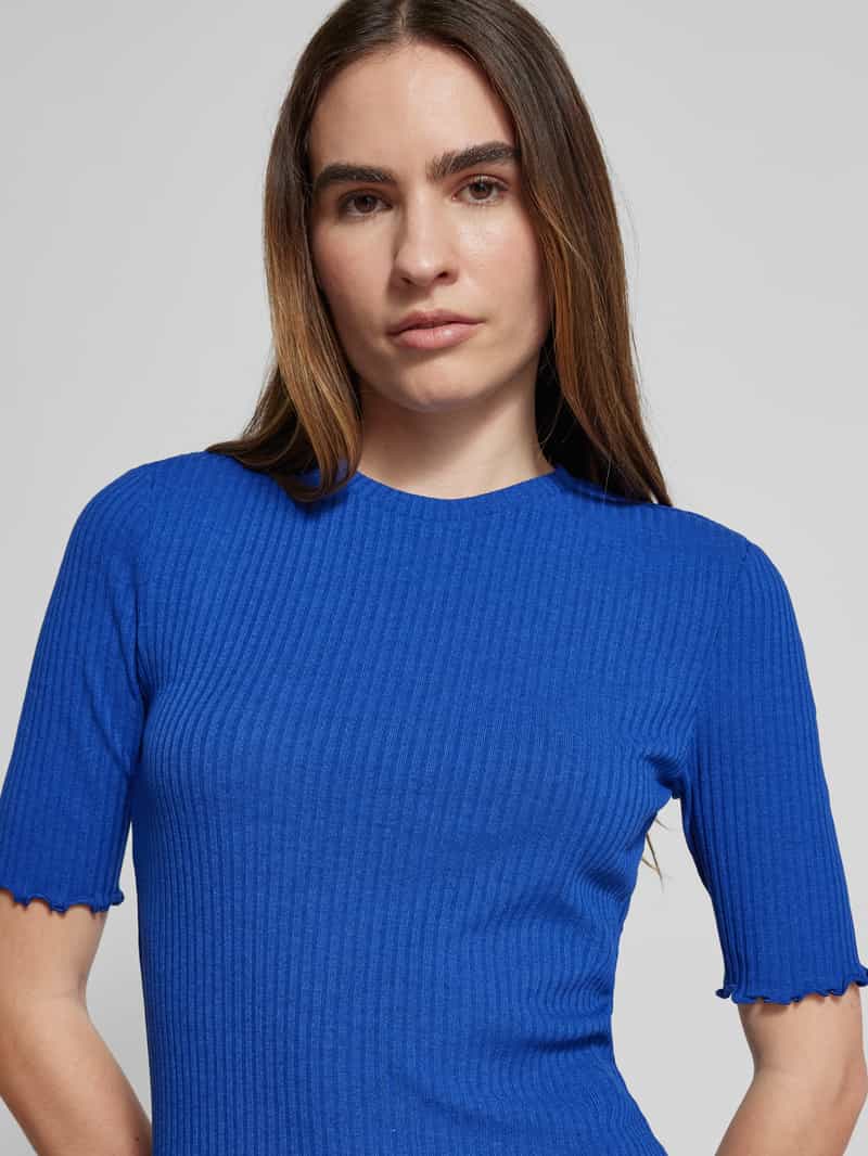 Vila T-shirt in riblook model 'ABENSI'