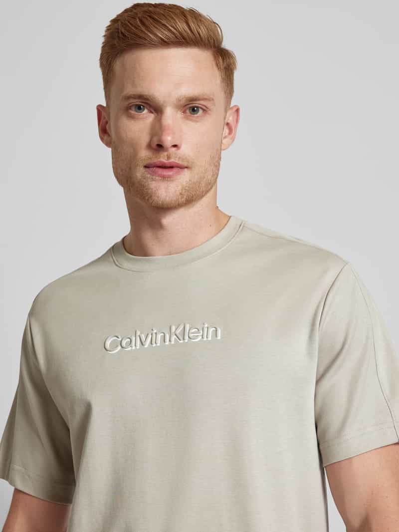 CK Calvin Klein T-shirt met labeldetail