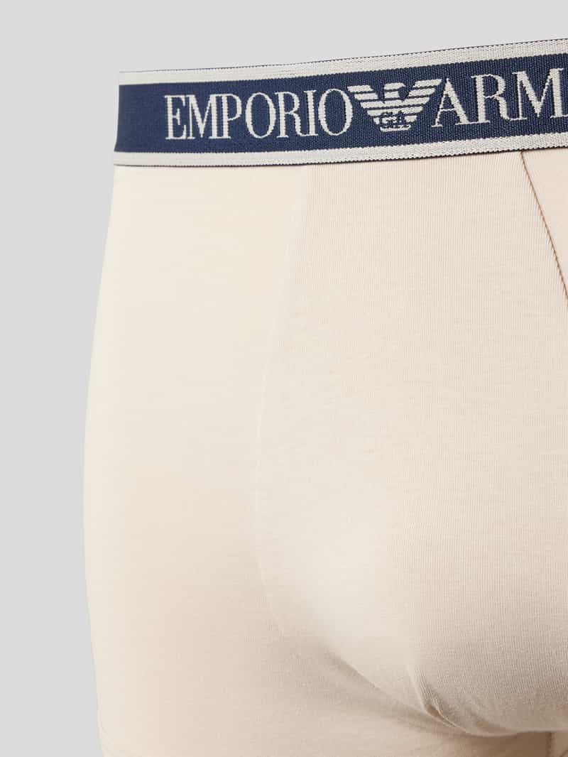 Emporio Armani Boxershort met label in band in een set van 3 stuks model 'Fashion'