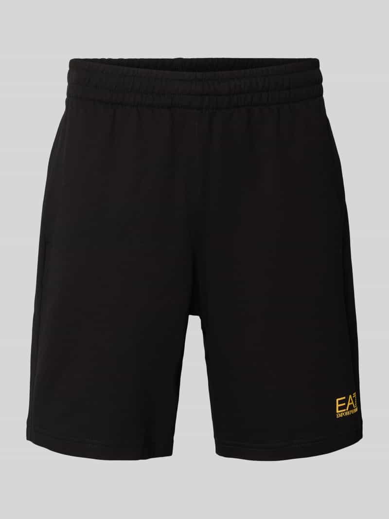 Short met elastische band en logo