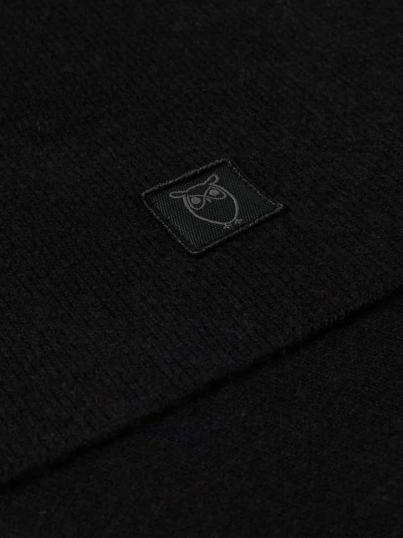 Knowledge Cotton Apparel Wollen sjaal met labeldetail