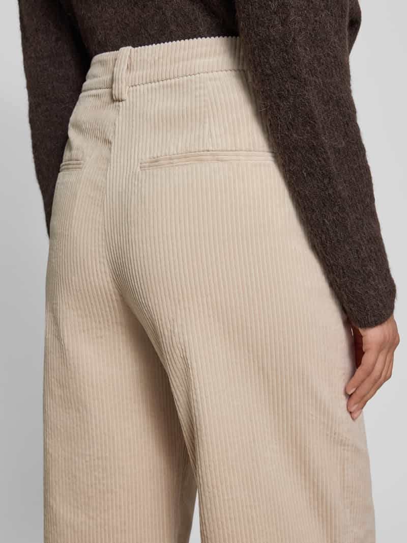 Marc O'Polo Wide leg corduroy broek van puur katoen