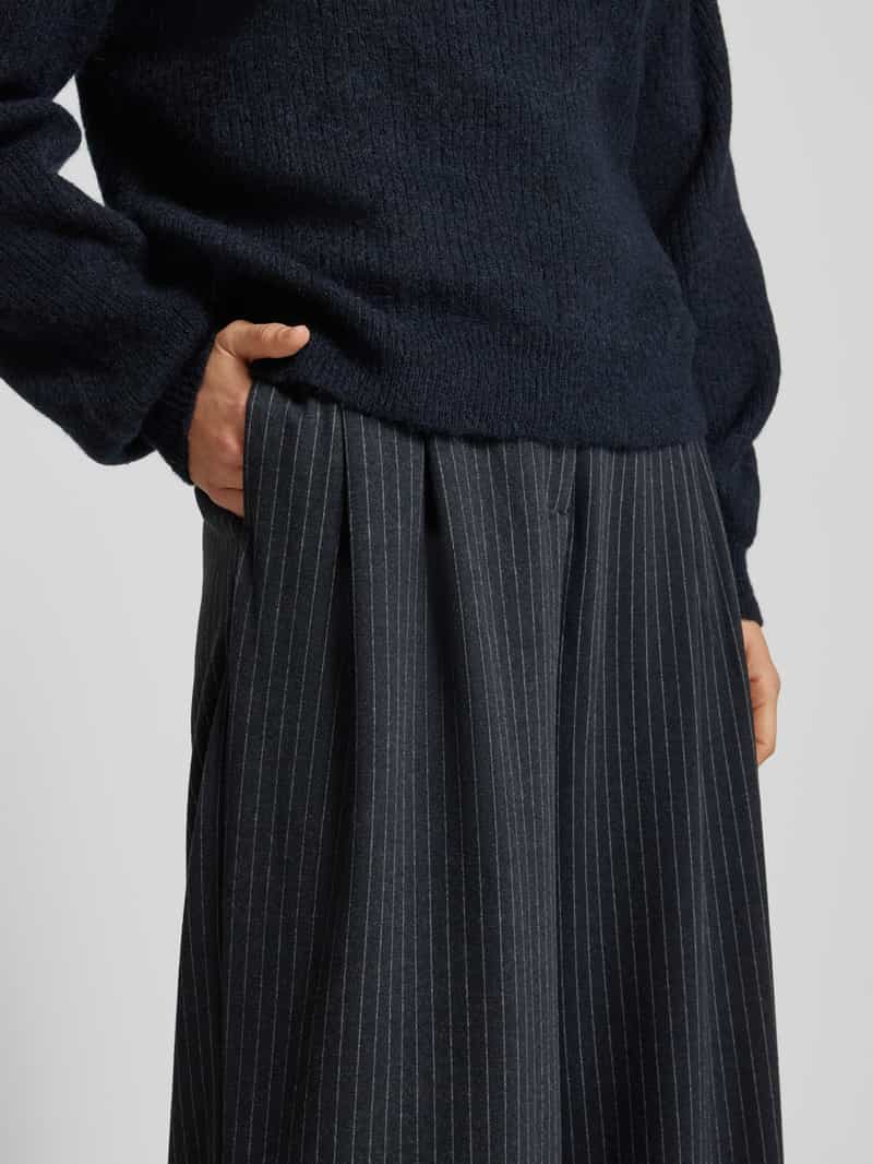 Christian Berg Woman Wide leg stoffen broek met bandplooien
