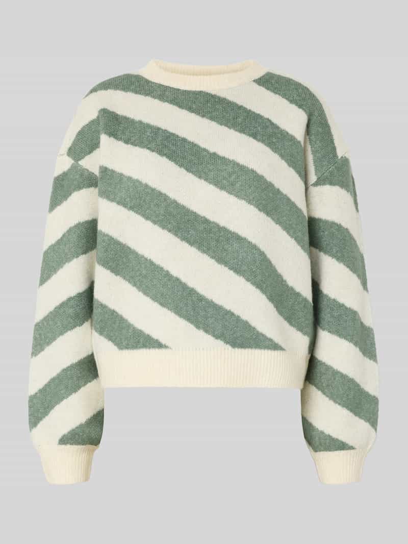 Vero Moda Regular fit gebreide pullover met extra brede schouders model 'LARA'