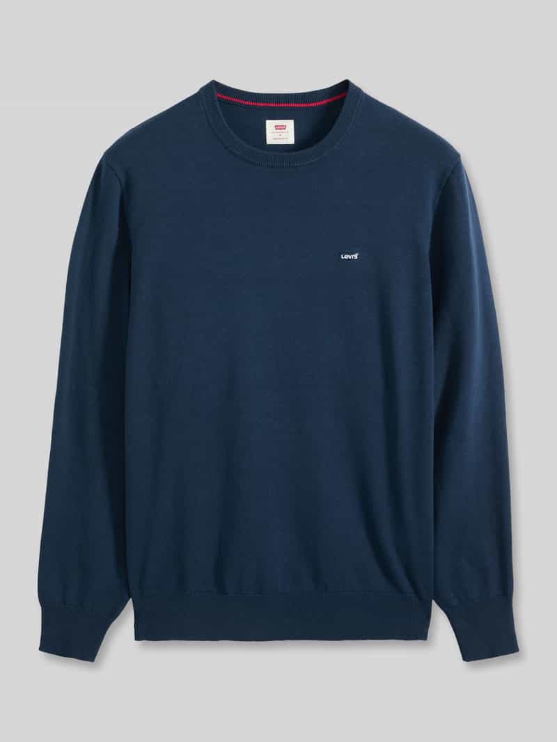 Levi's regular fit pullover van puur katoen Marineblauw
