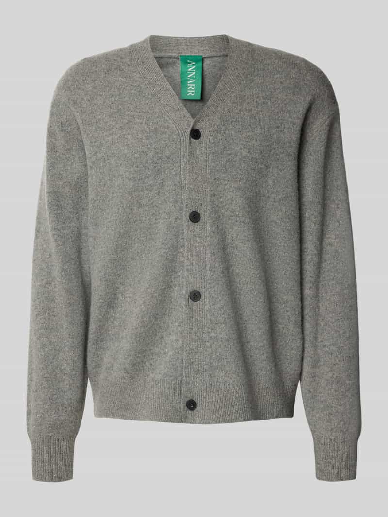 ANNARR Gebreid jack met V-hals model 'ROLF'