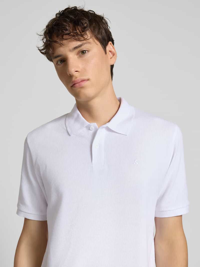 jack & jones Poloshirt met labelstitching model 'AUSTIN'