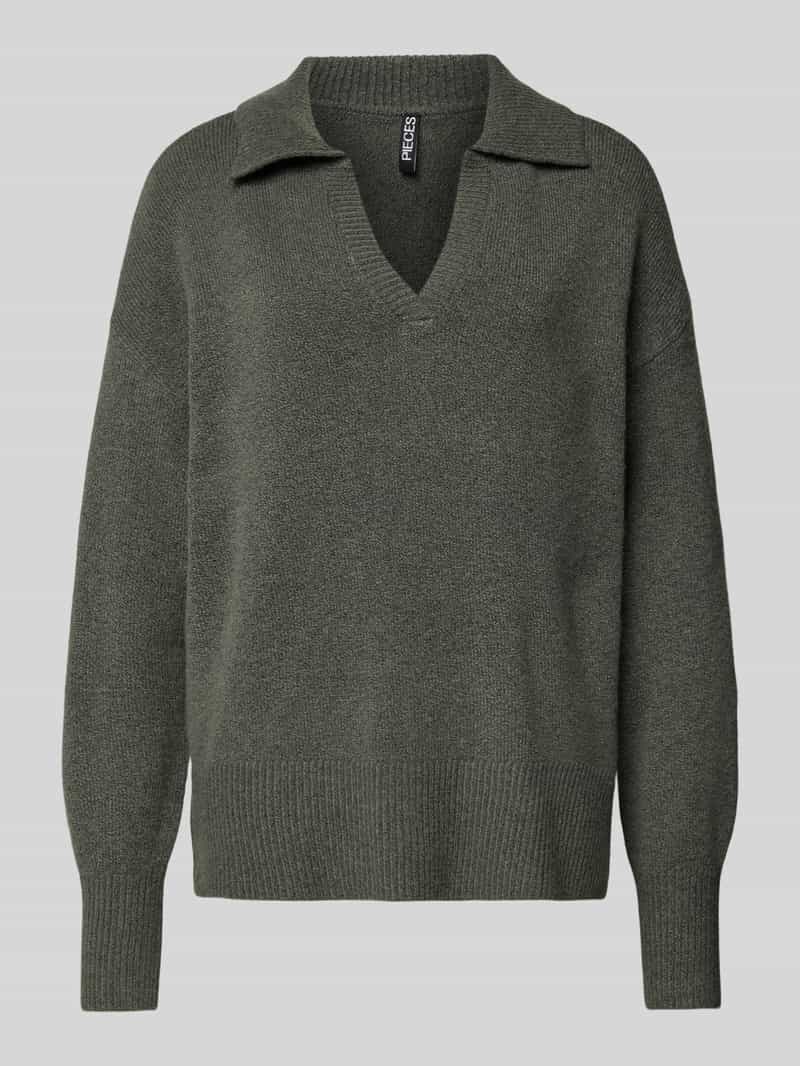 Pieces Regular fit gebreide pullover met wol model 'MALOU'