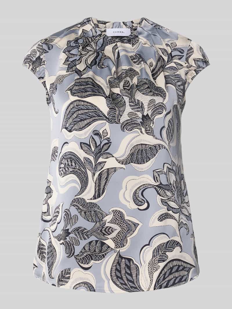 comma Blouseshirt met ronde hals