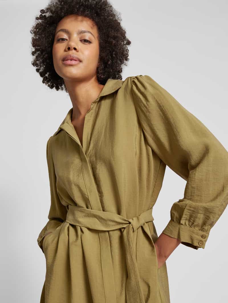 Bash Midi-jurk met strikceintuur model 'LARA'
