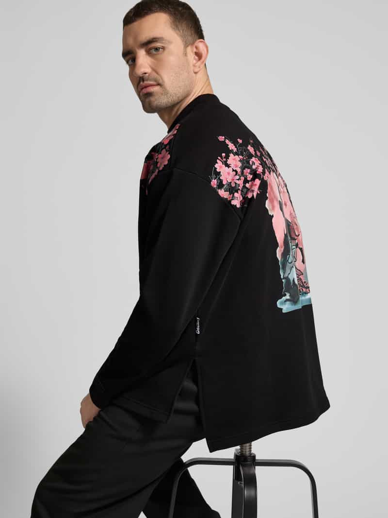 carlo colucci Sweatshirt met labelstitching
