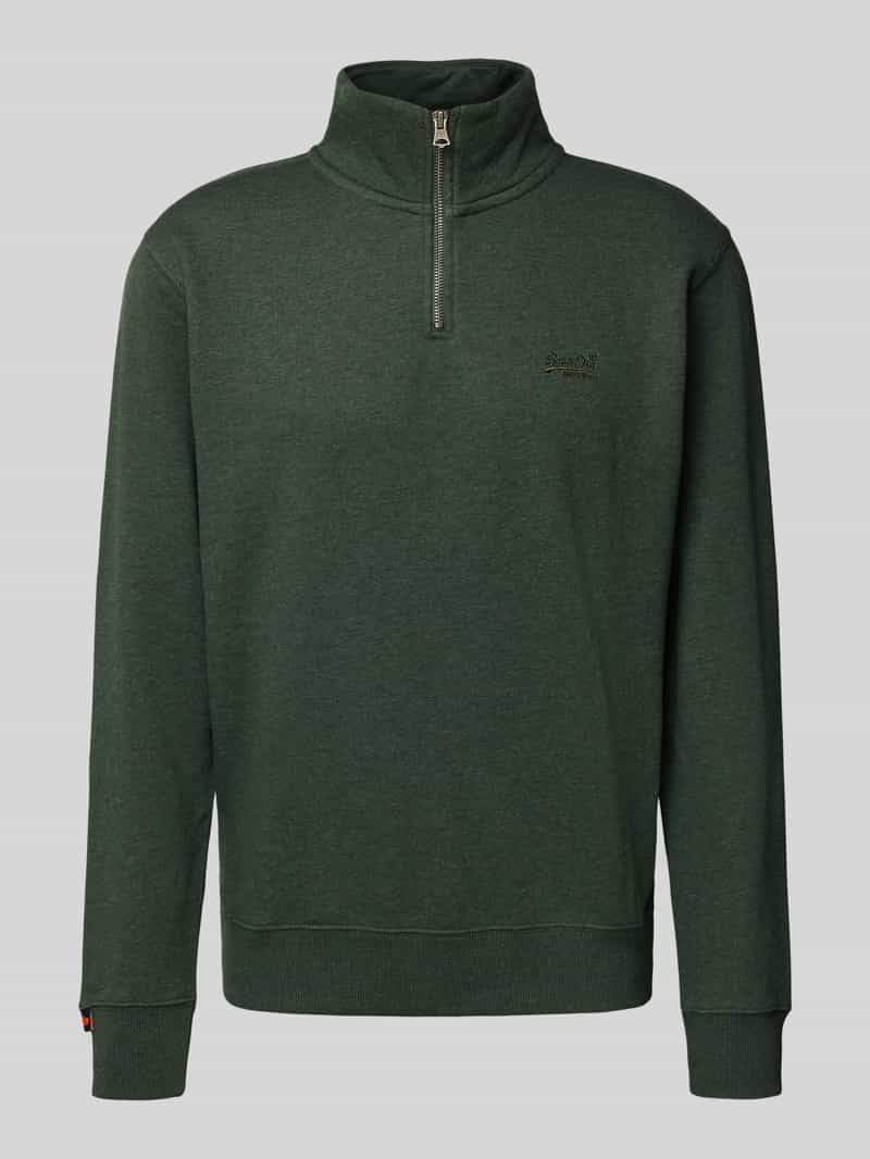 Superdry Sweatshirt met schipperskraag en logostitching