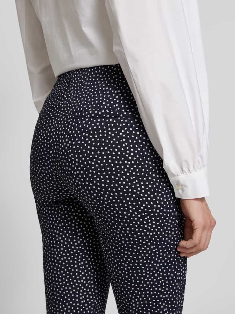 Christian Berg Woman Slim fit stoffen broek met verkort model