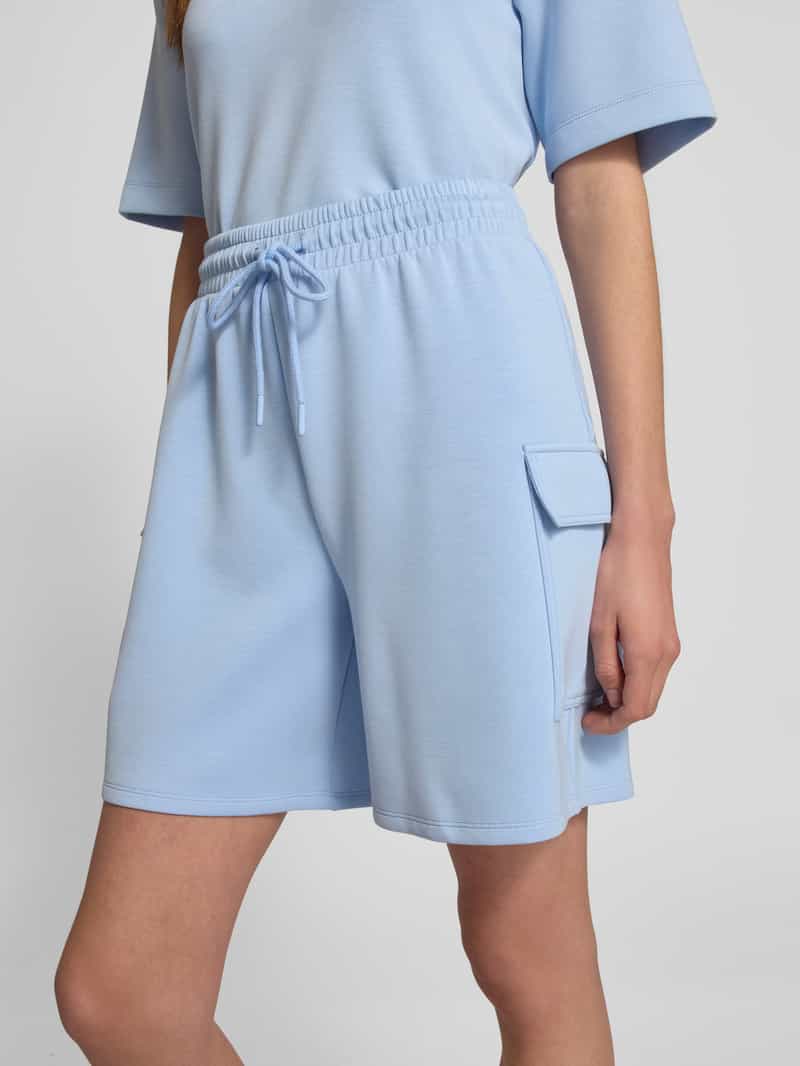 Christian Berg Woman Relaxed fit sweatshorts met cargozakken
