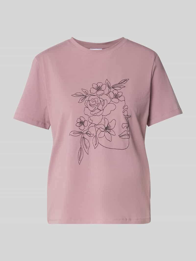 Vila T-shirt met motiefprint model 'NORA'
