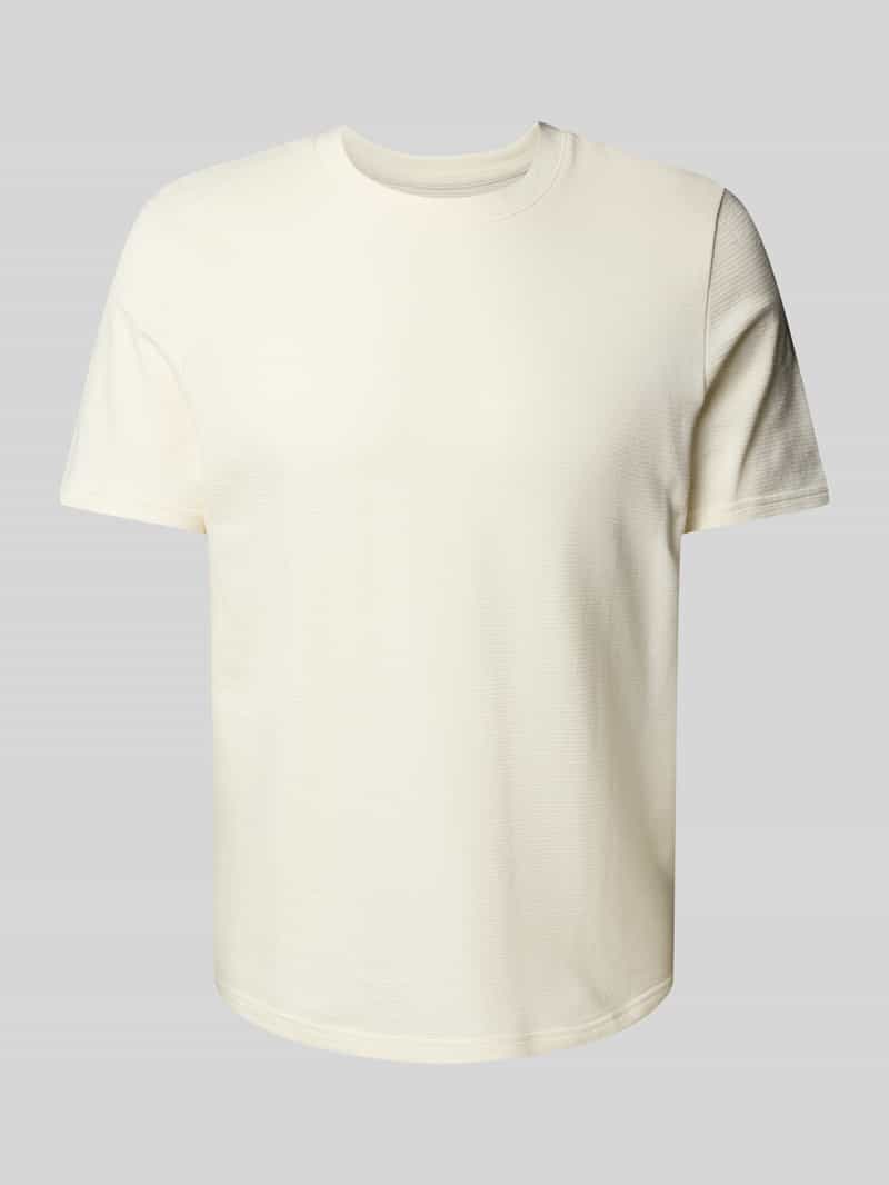 MCNEAL T-shirt met geribde ronde hals