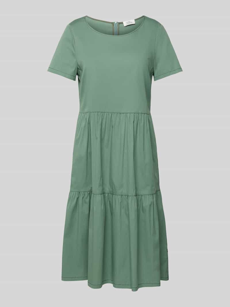 ROBE LÉGÈRE Knielange jurk in laagjeslook