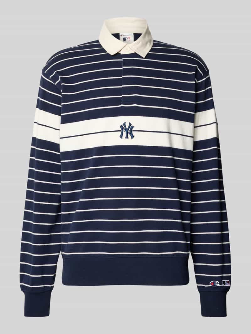 Champion Regular fit poloshirt in design met lange mouwen