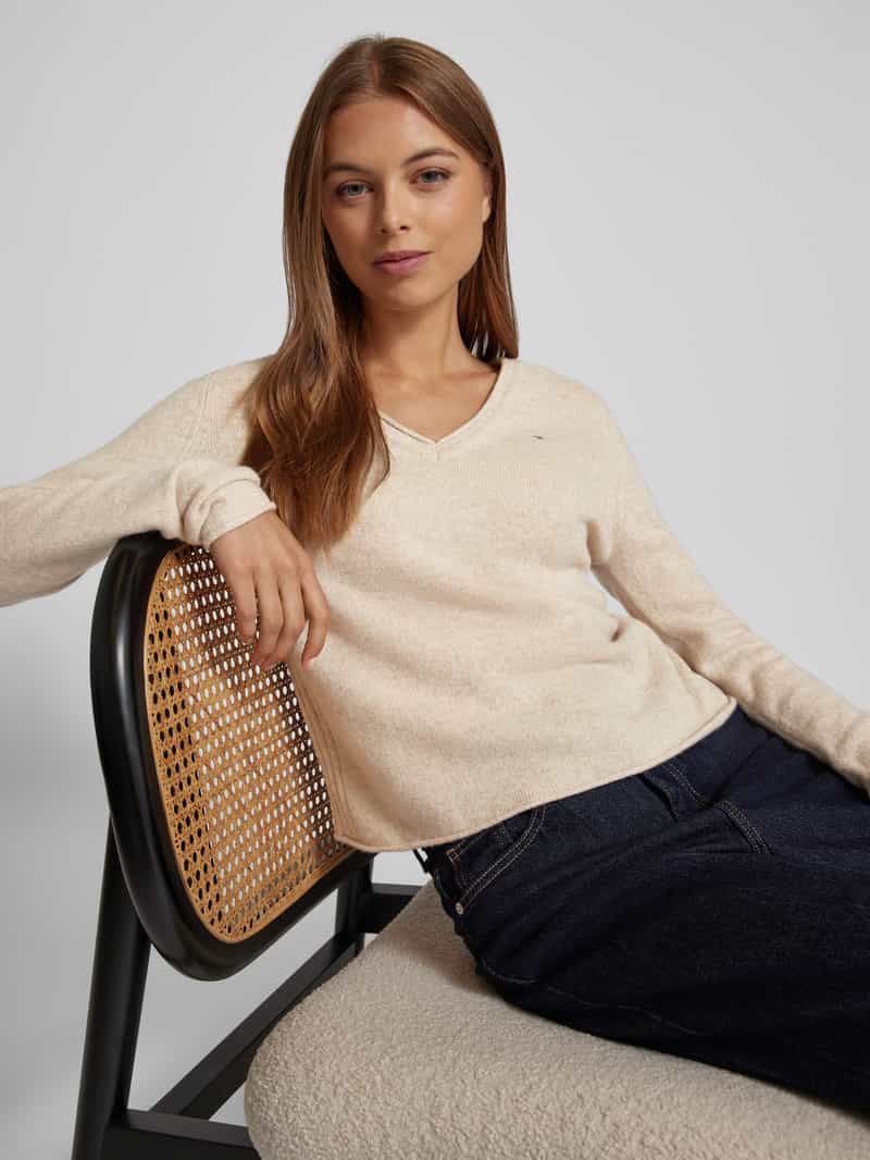 Tommy Hilfiger Wollen pullover met logostitching