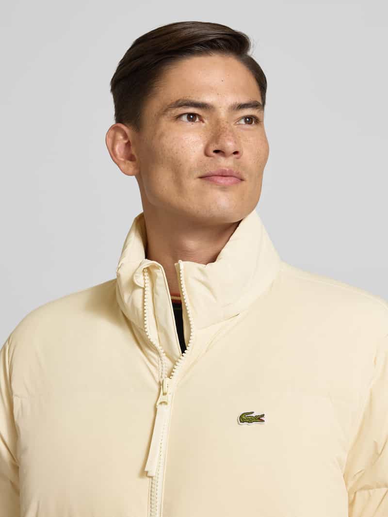 Lacoste Regular fit donsjack met opstaande kraag en geïntegreerde capuchon