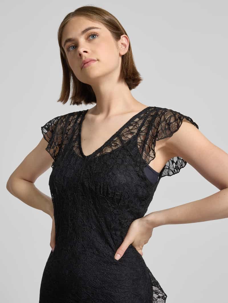 Noisy May Maxi-jurk met diep loopsplit model 'Lacey'