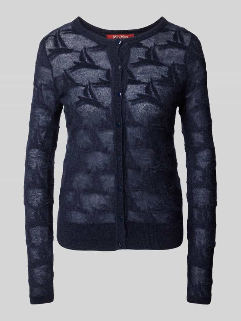 Max Mara Studio Gebreid jack met bloemenmotief model 'CURZIO'
