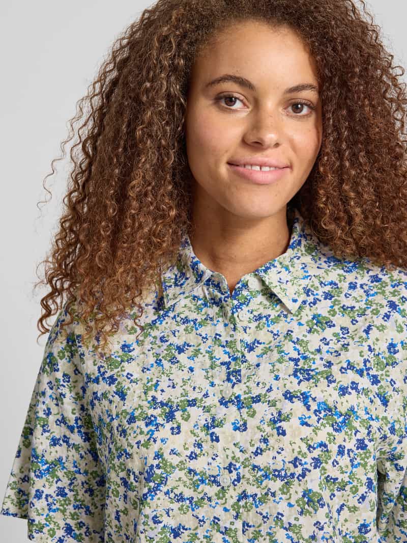 Marc O'Polo DENIM Regular fit blouse in all-over look met 1 2-mouwen