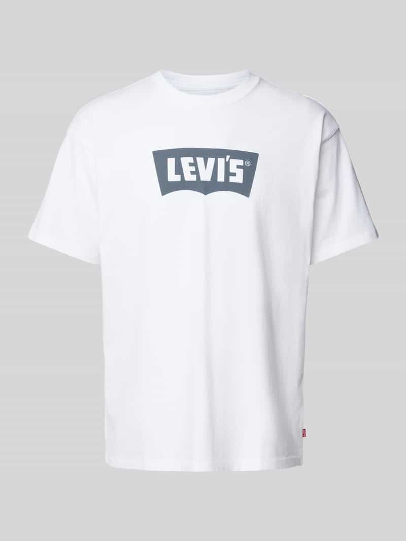 Levi's T-shirt met labelprint