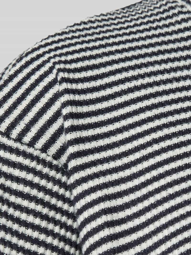 Jake*s Casual Pyjamabovendeel met geribde ronde hals