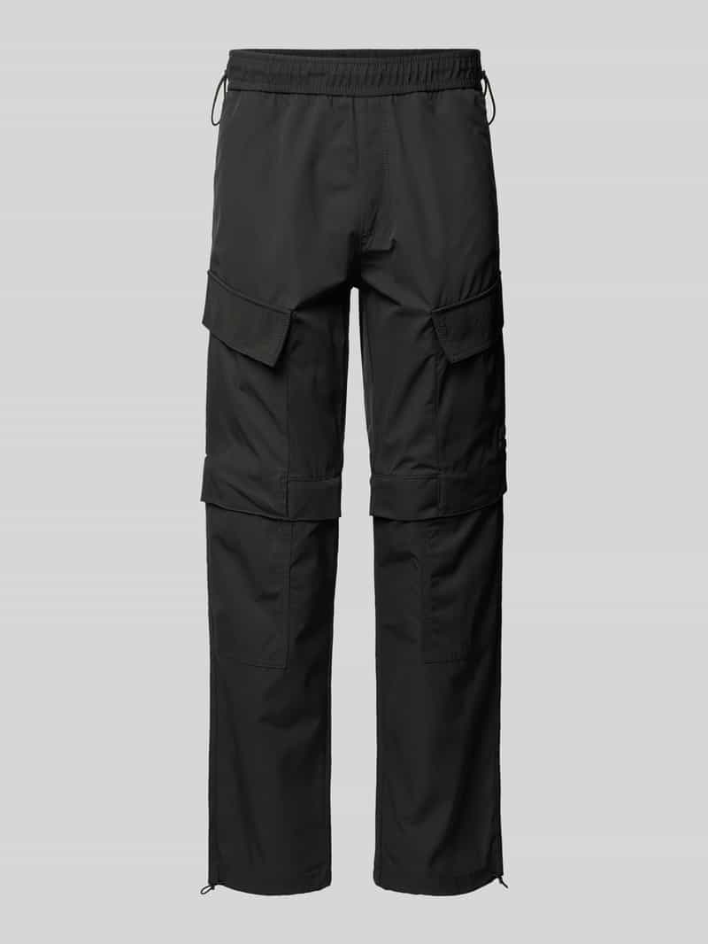 HUGO Regular fit cargobroek met elastische band model 'Glynn'
